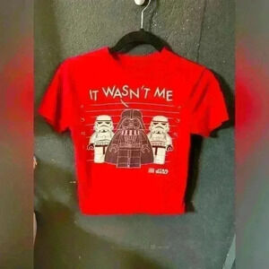 Kids Lego Red Star Wars Short Sleeve Tshirt Large